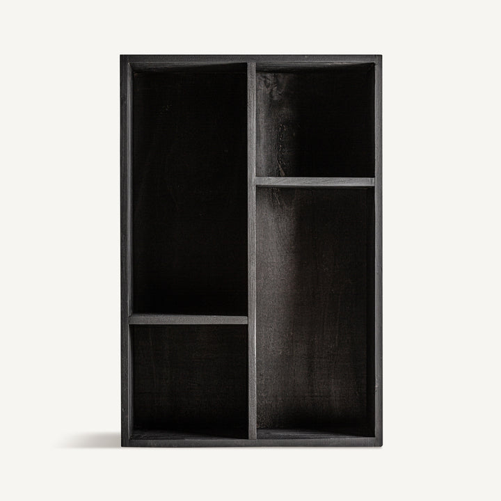 Vical Regal Lux aus recyceltem Holz | Schwarz