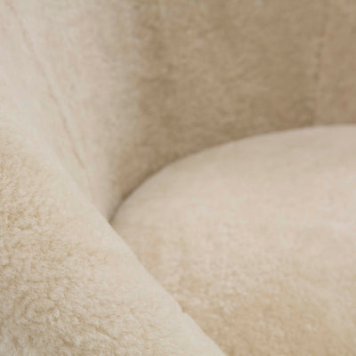 Jonathan Adler Drehsessel Ether | Shearling Ivory
