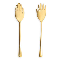 Jonathan Adler Servierbesteck Eve aus massivem Messing