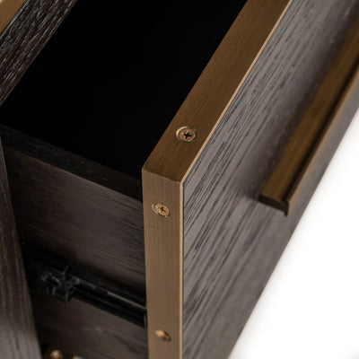 Richmond Interiors Bücherregal Carter mit 2 Schubladen