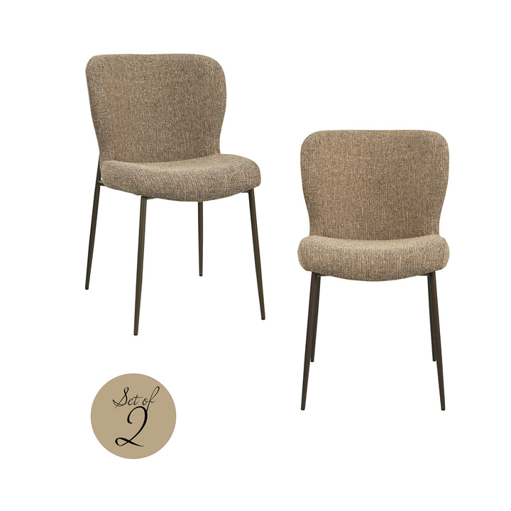 Richmond Interiors 2er Set Esszimmerstuhl Odarby | Hellbraun