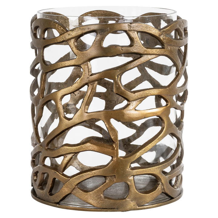 Richmond Interiors Windlicht Mase | Antik Messing
