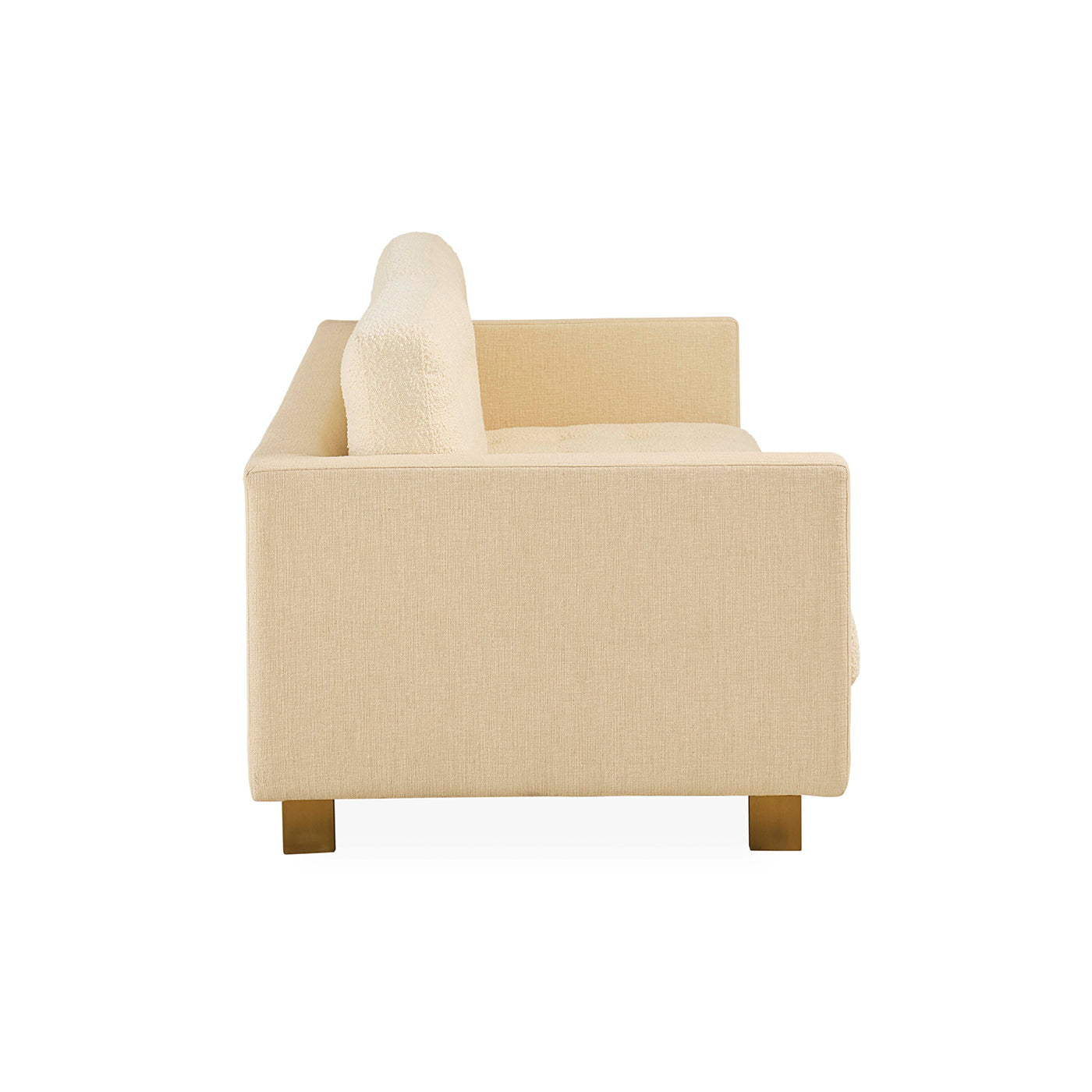 Jonathan Adler Bouclé-Leinen Sofa Ford | Ivory