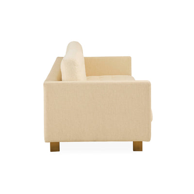 Jonathan Adler Bouclé-Leinen Sofa Ford | Ivory