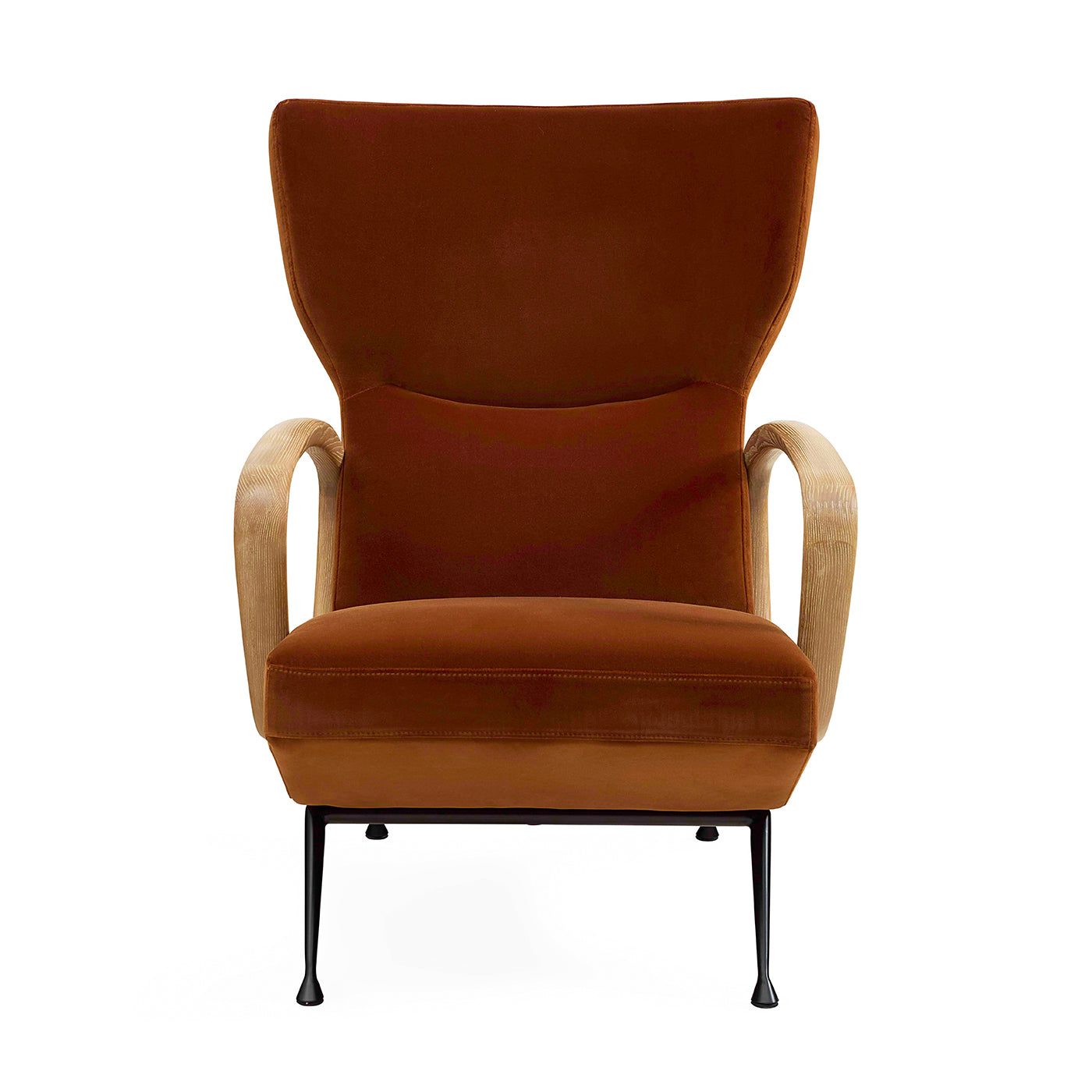 Jonathan Adler Samt Ohrensessel & Lounge-Chair Gainsbourg | Varese Cognac