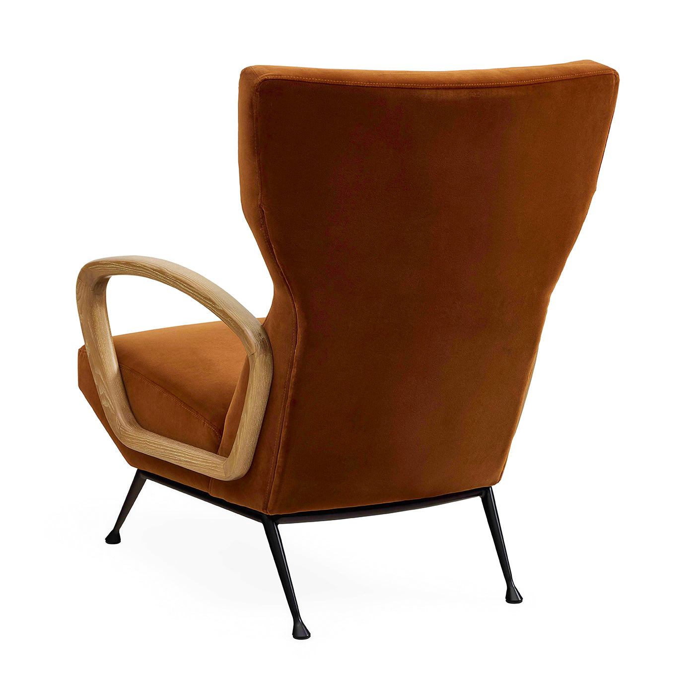 Jonathan Adler Samt Ohrensessel & Lounge-Chair Gainsbourg | Varese Cognac