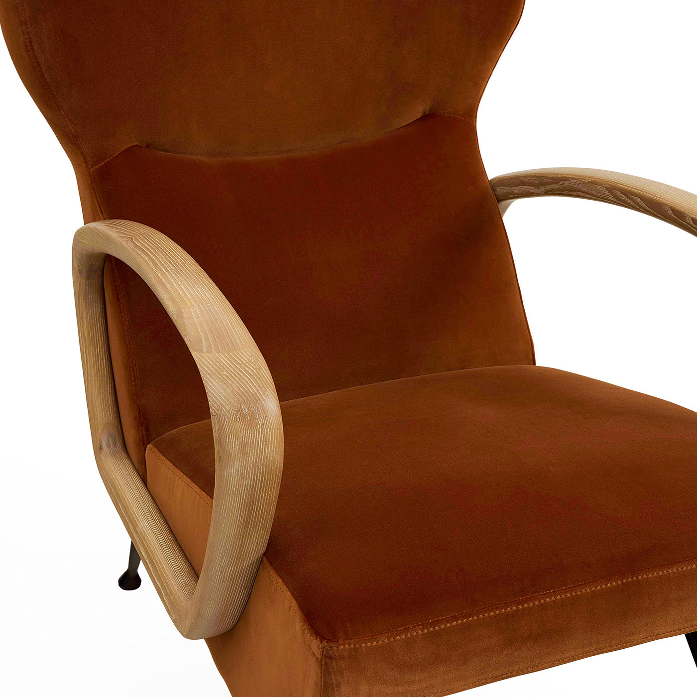 Jonathan Adler Samt Ohrensessel & Lounge-Chair Gainsbourg | Varese Cognac