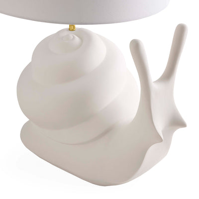 Jonathan Adler Tischlampe Giant Snail Schnecke aus Porzellan