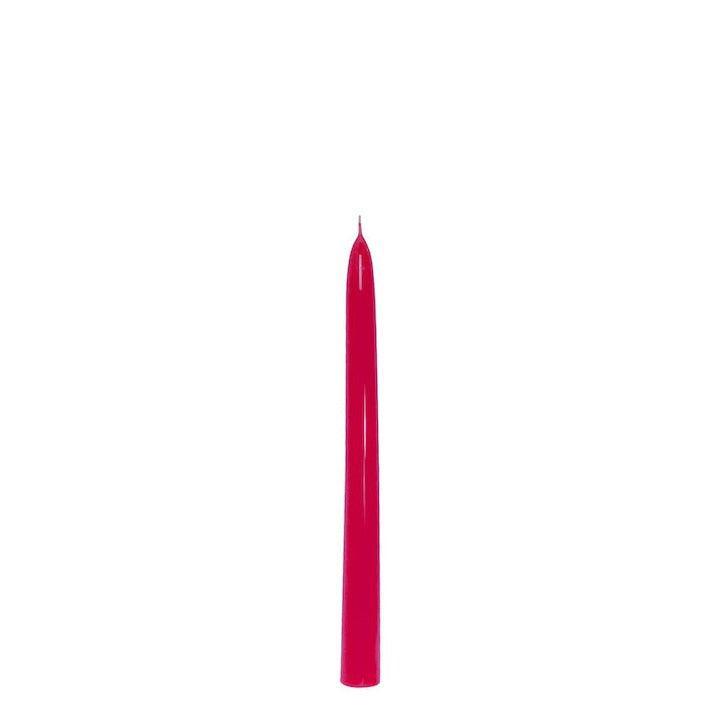 Glänzende Stabkerze Pink | 25 cm