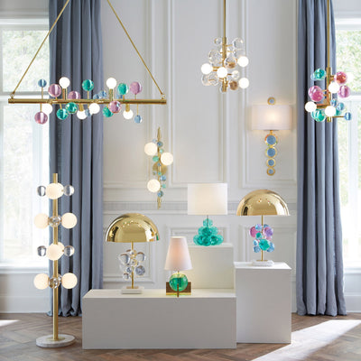 Jonathan Adler Wandlampe Globo | Blau-Grün