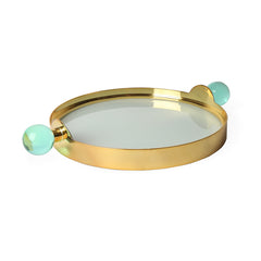 Jonathan Adler round serving and decorative tray Globo