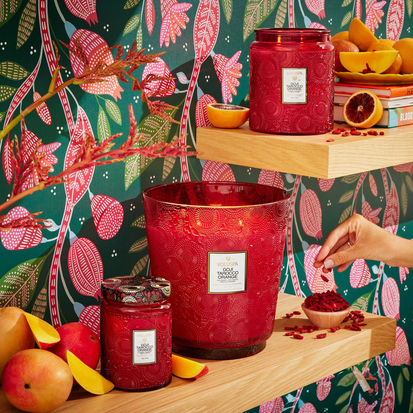 Voluspa 5-Docht Duftkerze Goji Tarocco Orange | Japonica Collection | 3,5 kg