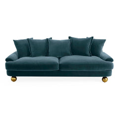 Jonathan Adler Samt-Sofa Greenwich | Vincenza Slate