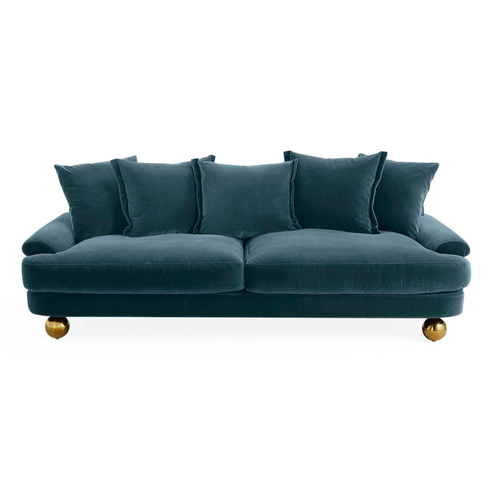Jonathan Adler Samt-Sofa Greenwich | Vincenza Slate