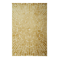 Jonathan Adler Tapis Tissé Main Sunburst | Or