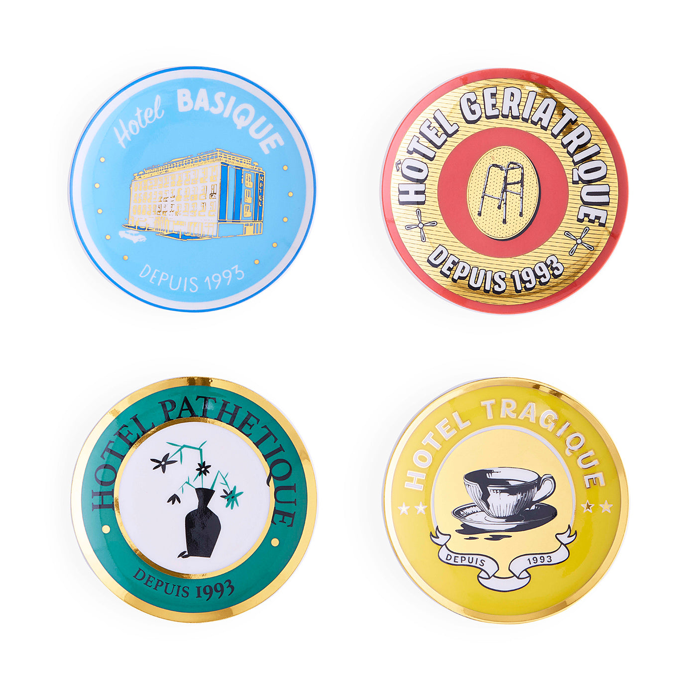 Jonathan Adler Untersetzer Hôtel De Rêve Coasters