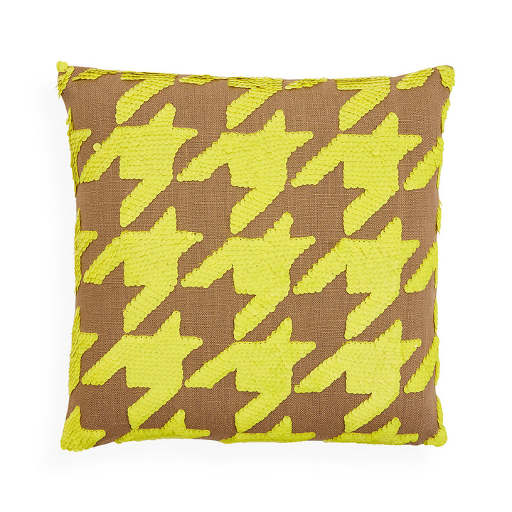 Jonathan Adler Pailletten-Kissen Ibiza Houndstooth | 40x40 cm