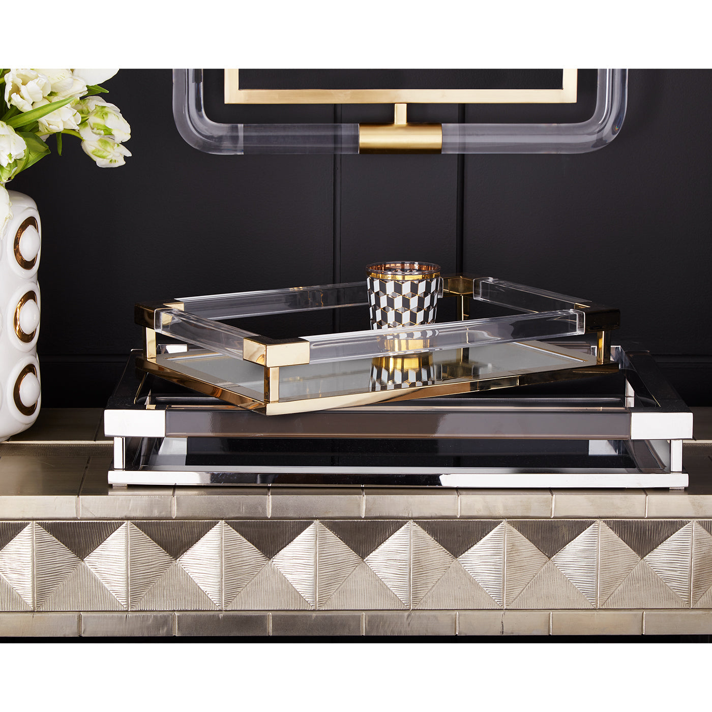 Jonathan Adler Servier- und Dekotablett Jacques Tray | klein