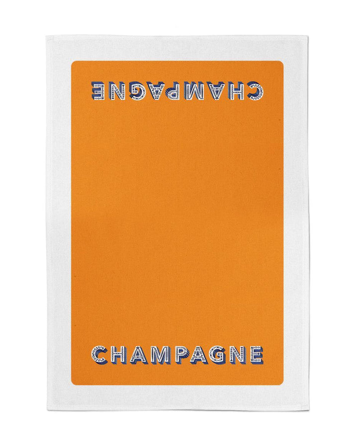 Jamida of Sweden Geschirrtuch Champagne Orange | Halbleinen