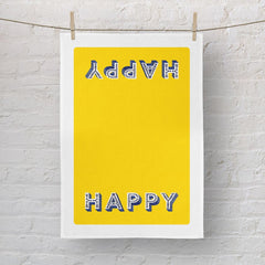 Jamida of Sweden Torchon Happy Jaune | 70x50 cm