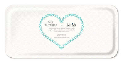 Jamida of Sweden - Tablett Cake Aqua | 32x15 cm - Codeso Living