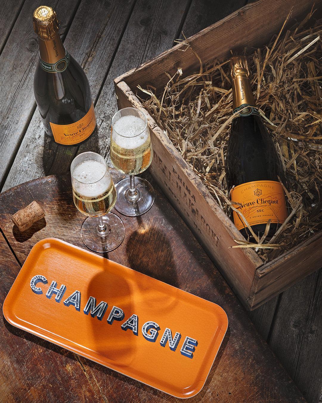Jamida of Sweden - Tablett Champagne O´Clock Orange | ø 31 cm - Codeso Living