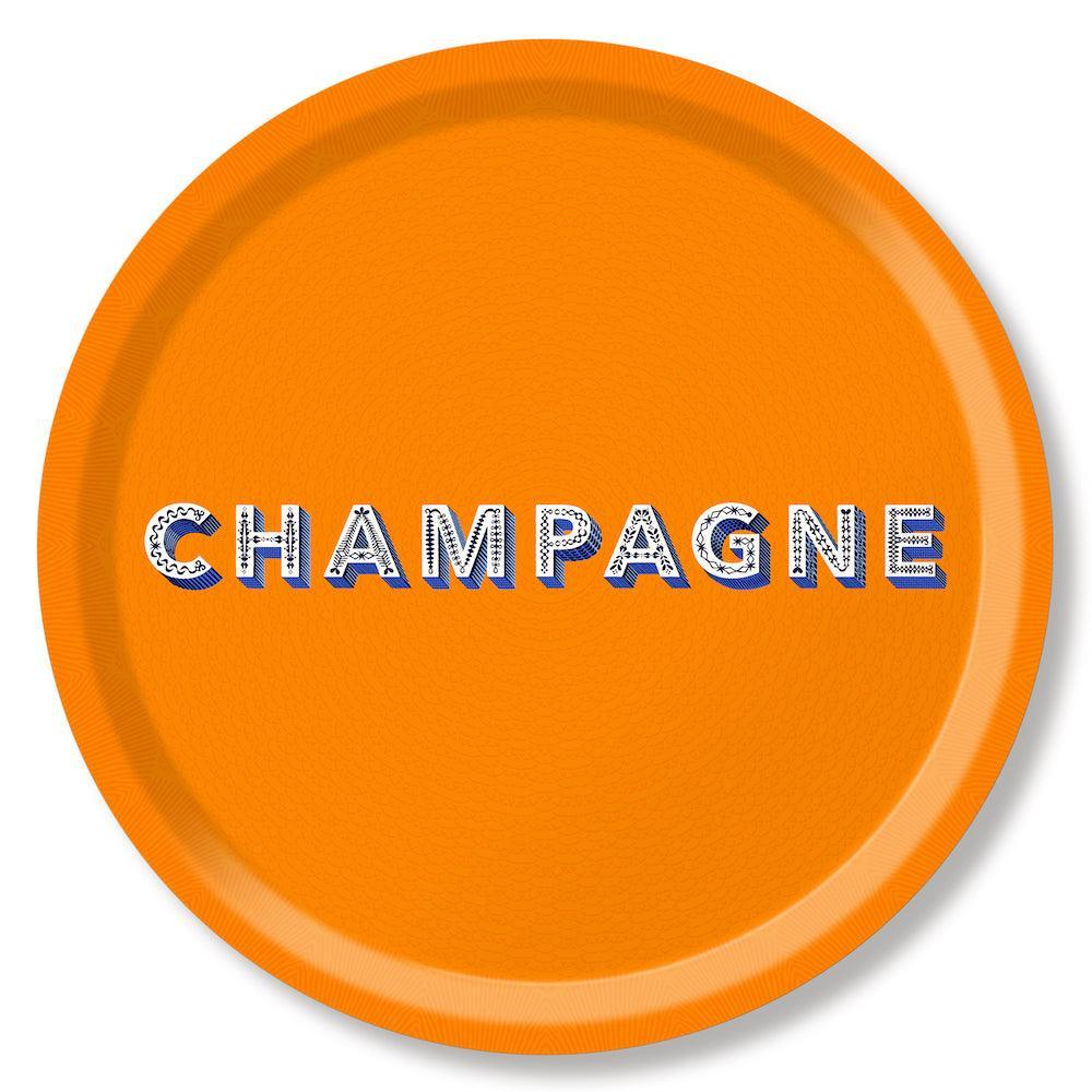 Jamida of Sweden Tablett Champagne Orange | ø 39 cm Codeso Living