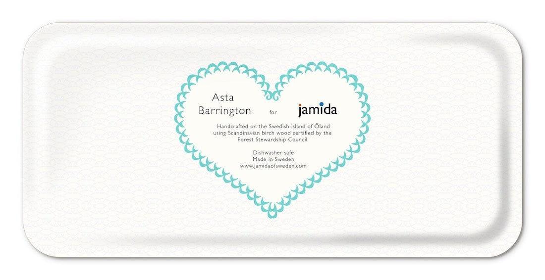 Jamida of Sweden - Tablett Cheers Aqua | 32x15 cm - Codeso Living