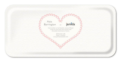 Jamida of Sweden - Tablett LIEBE Rosa | 32x15 cm - Codeso Living
