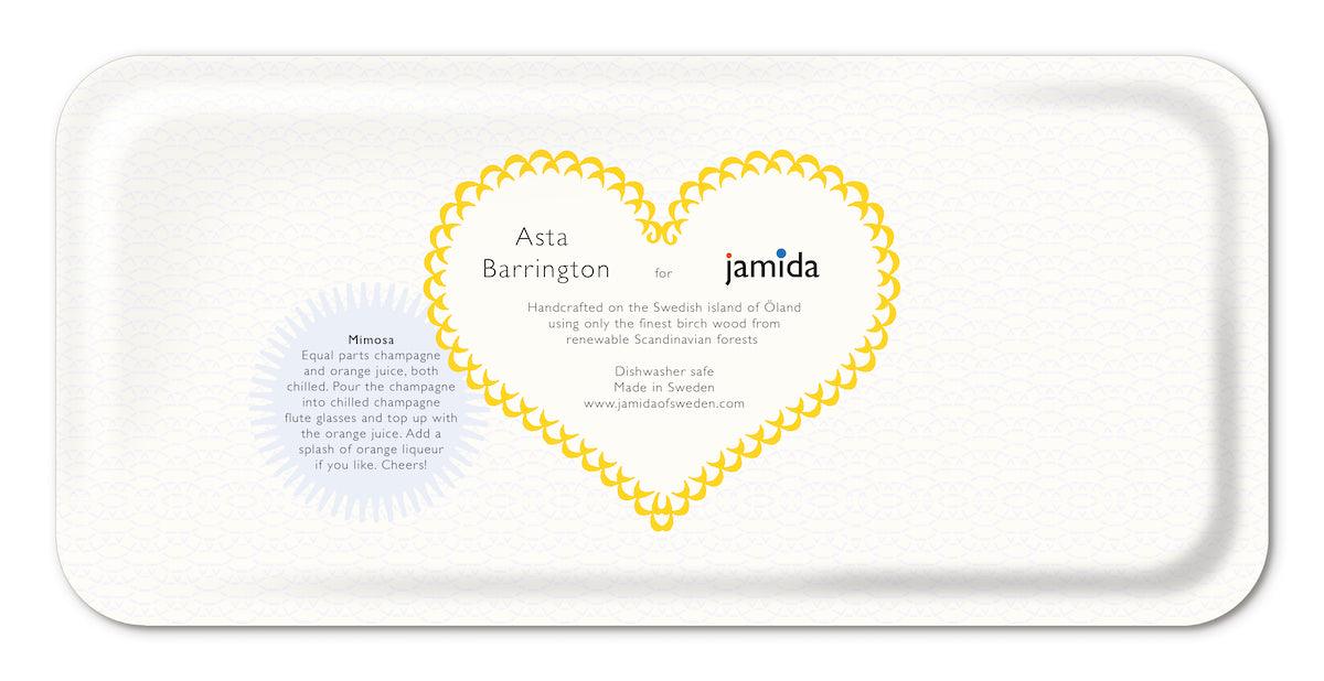 Jamida of Sweden Jamida of Sweden Tablett Mimosa gelb | 32x15 cm Codeso Living