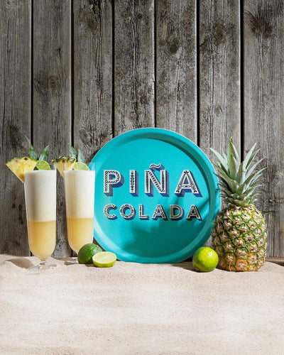 Jamida of Sweden - Tablett Piña Colada Aqua | ø 31 cm - Codeso Living