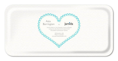 Jamida of Sweden - Tablett Salute Aqua | 32x15 cm - Codeso Living