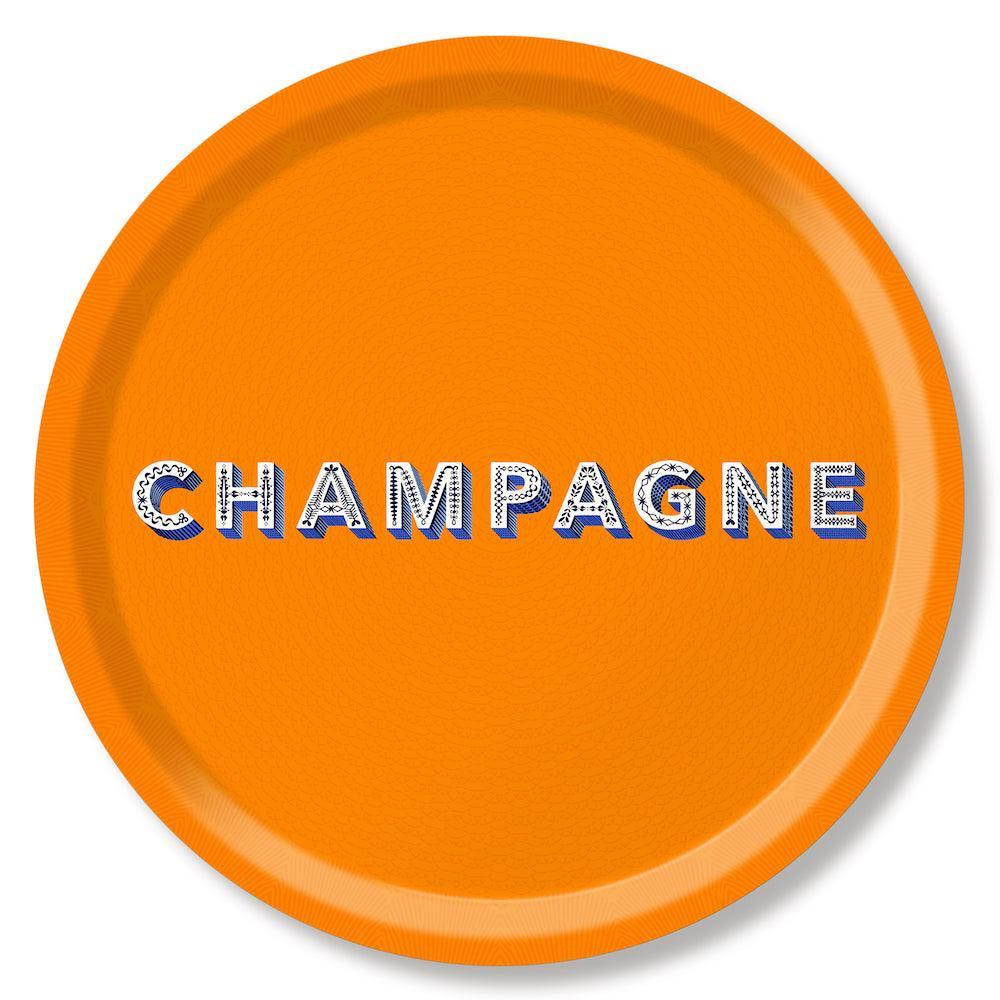 Jamida of Sweden Tablett Champagne Orange | ø 39 cm