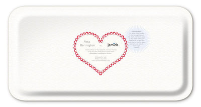 Jamida of Sweden Tablett Cosmopolitan Strawberry-Red | 43x22 cm