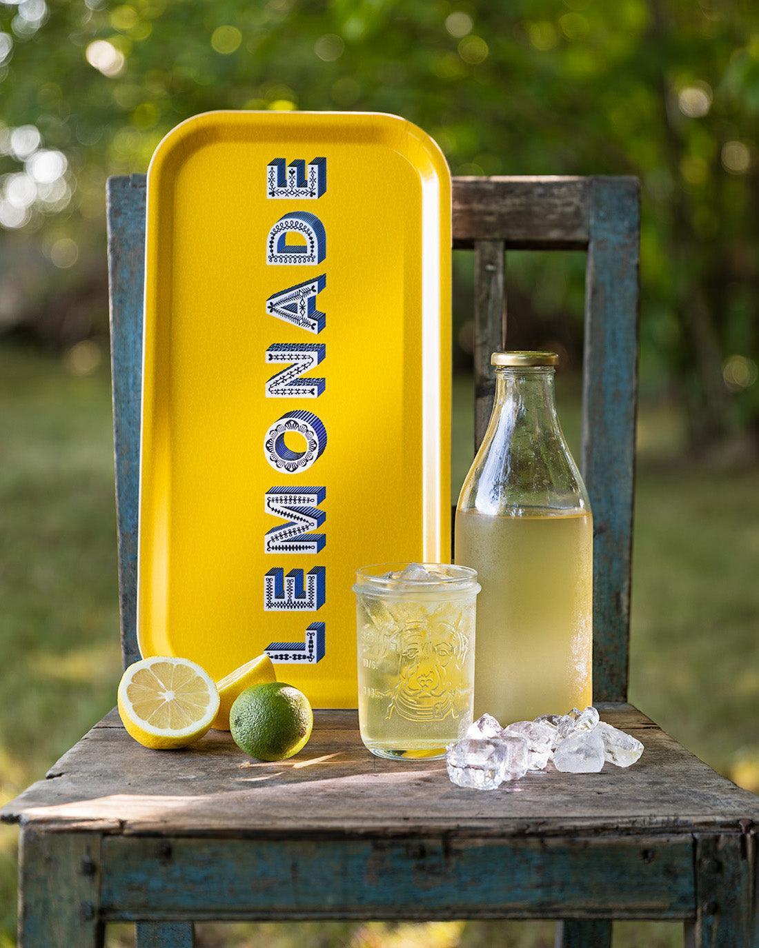 Jamida of Sweden - Tablett Lemonade Gelb | 43x22 cm - Codeso Living
