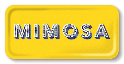 Jamida of Sweden Jamida of Sweden Tablett Mimosa gelb | 32x15 cm Codeso Living