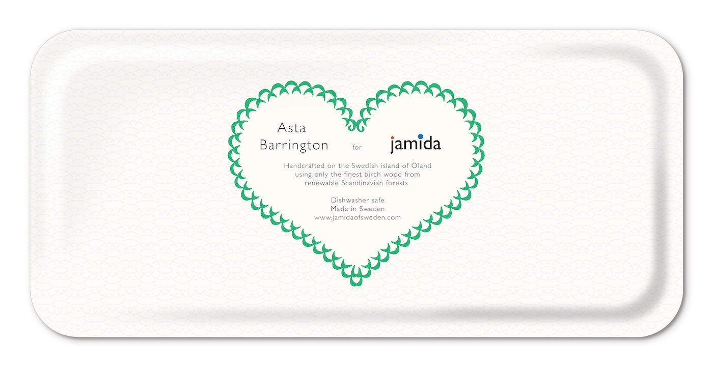 Jamida of Sweden Tablett Mojito Grün | 32x15 cm