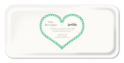 Jamida of Sweden Tablett Mojito Grün | 32x15 cm