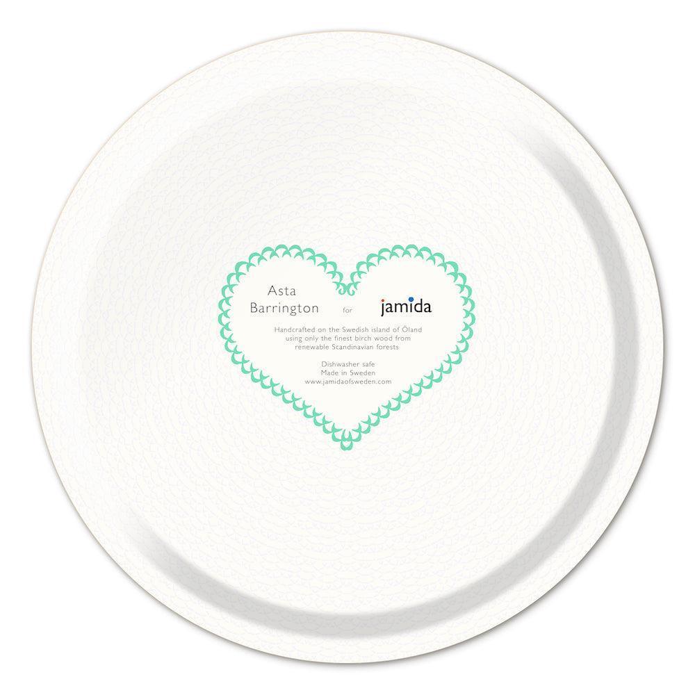Jamida of Sweden Tablett Mr & Mrs Seafoam | ø 31 cm