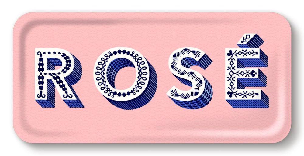 Jamida of Sweden Tablett ROSÉ Rosa | 32x15 cm