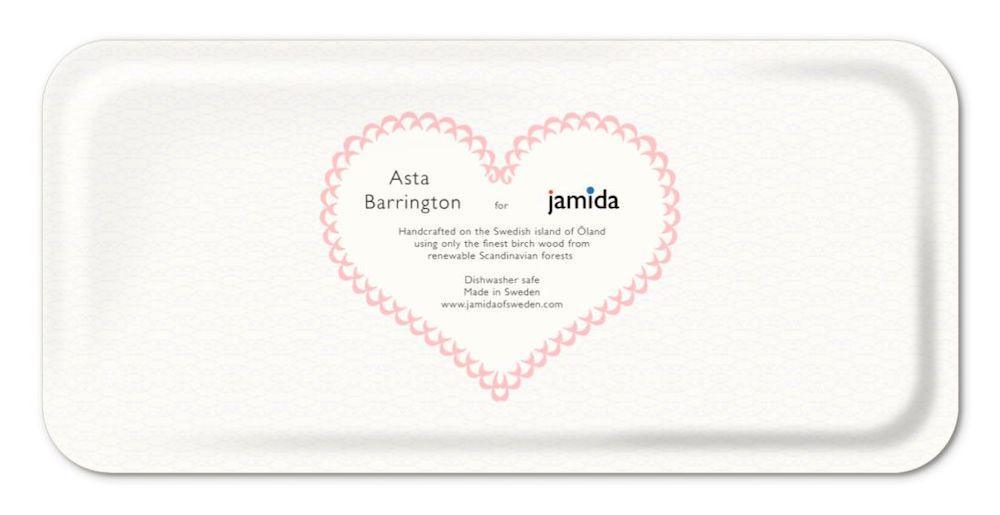 Jamida of Sweden Tablett ROSÉ Rosa | 32x15 cm