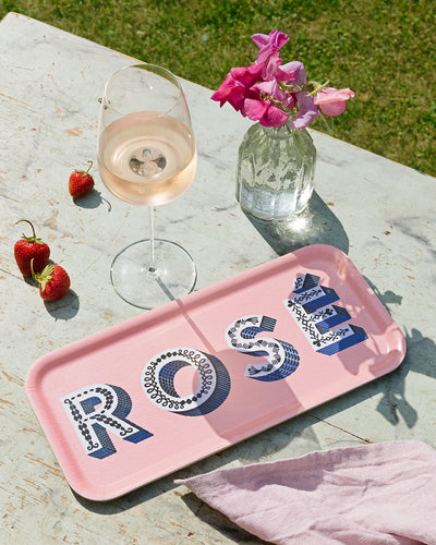 Jamida of Sweden Tablett ROSÉ Rosa | 32x15 cm