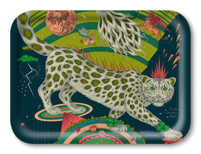 Jamida of Sweden Tablett Snow Leopard Forest | 27x20 cm
