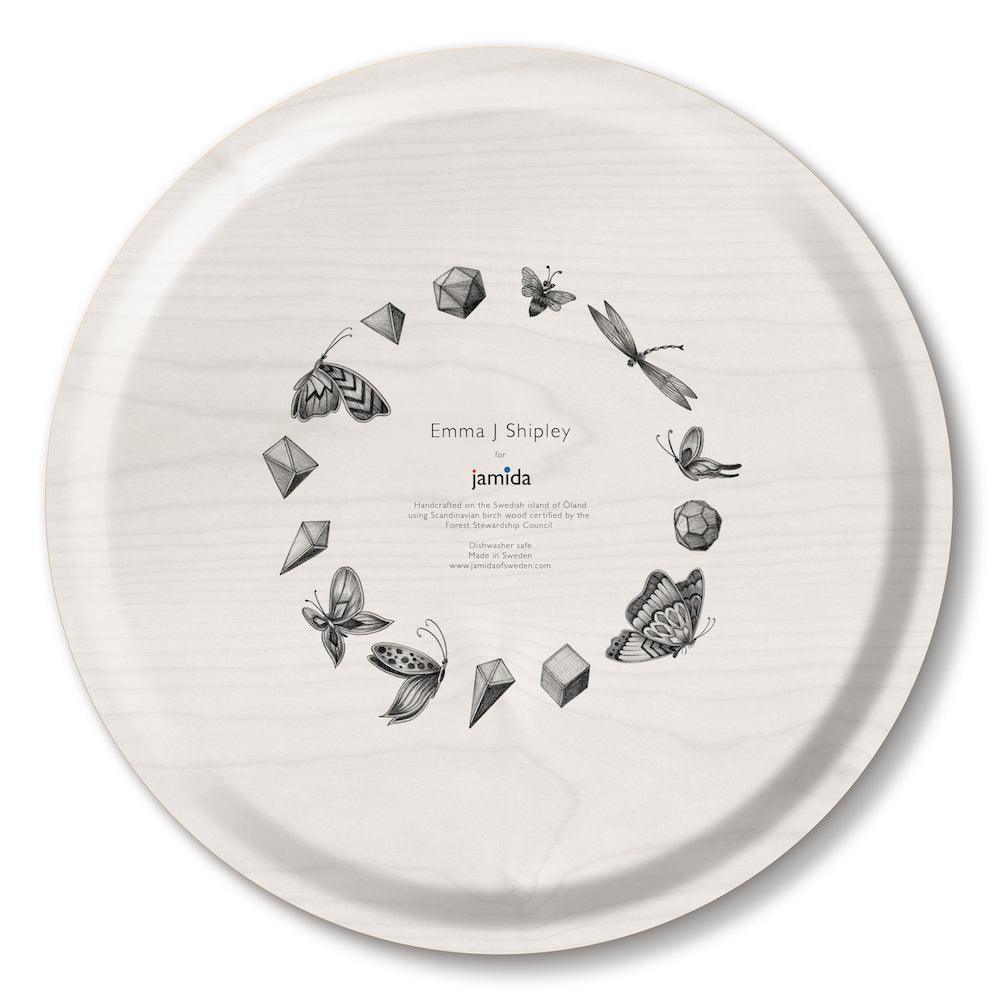 Jamida of Sweden Tablett Snow Leopard Forest | ø 39 cm