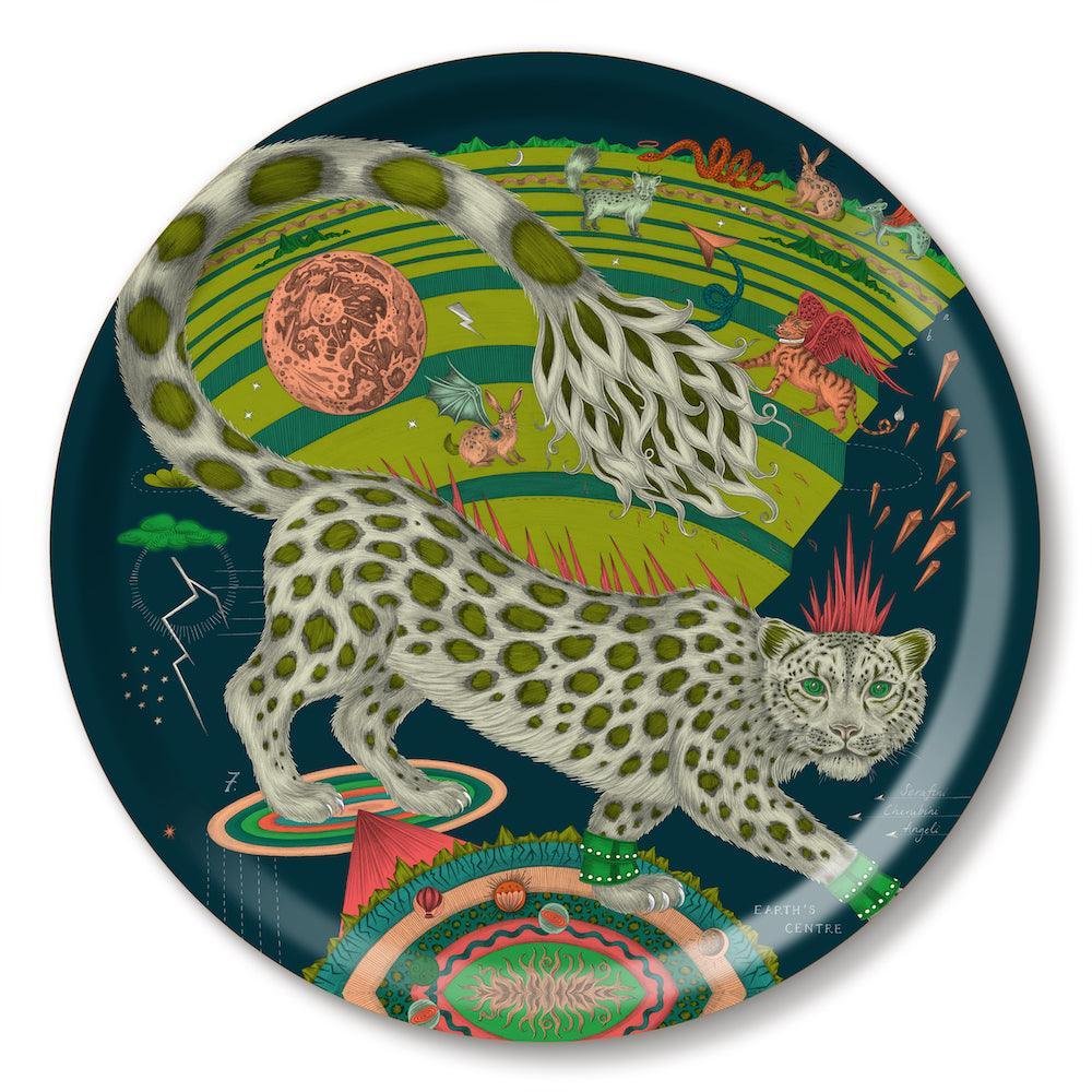 Jamida of Sweden Tablett Snow Leopard Forest | ø 39 cm