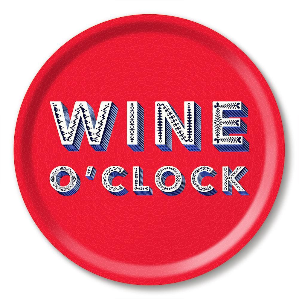 Jamida of Sweden Tablett Wine O´Clock Rot | ø 31 cm