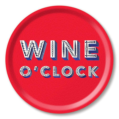 Jamida of Sweden Tablett Wine O´Clock Rot | ø 31 cm