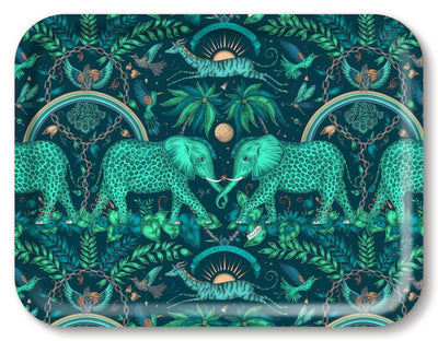 Jamida of Sweden Tablett Zambezi Teal | 43x33 cm