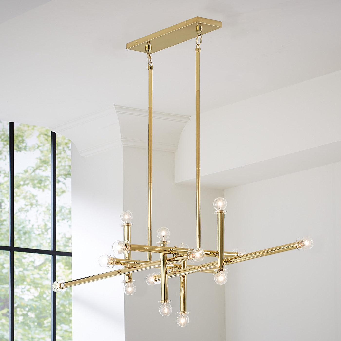 Jonathan Adler 16-flammiger Chandelier Deckenleuchter Milano | Gold