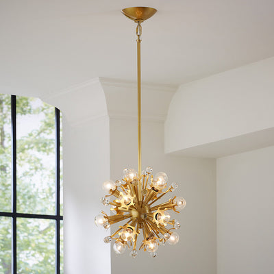 Jonathan Adler 18-flammiger Chandelier Deckenleuchter Sputnik | Gold